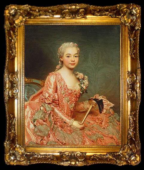 framed  Alexander Roslin The Baroness de Neubourg-Cromiere, ta009-2